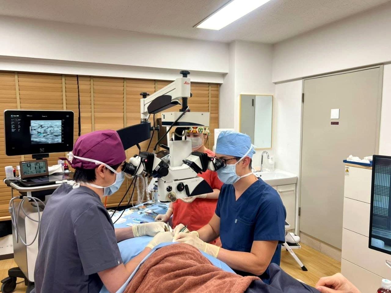 Microscope-based lymphatic surgery training with Dr Jeremy Sun and Dr Akitatsu Hayashi in Japan