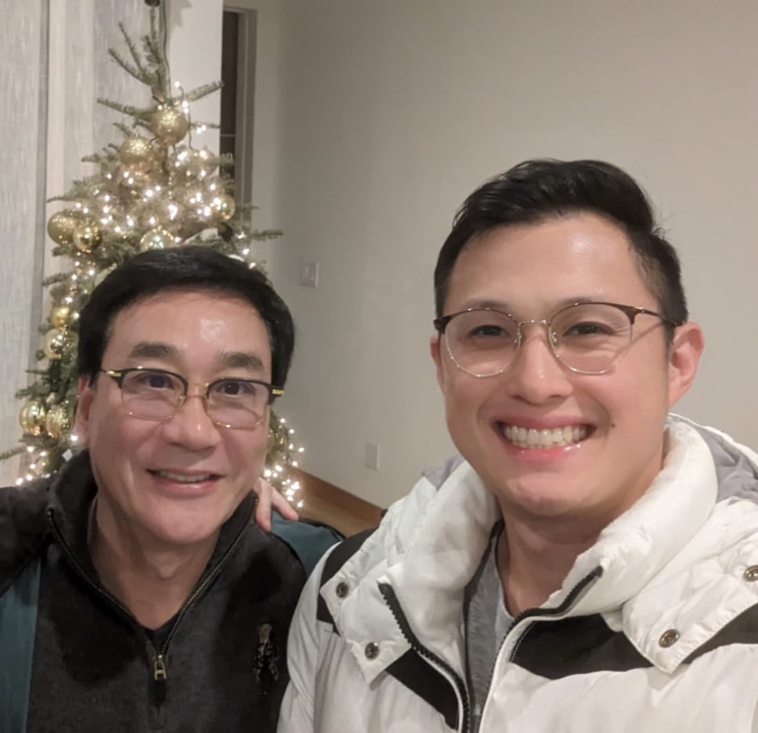 Dr Jeremy Sun with Dr Charles Lee during rhinoplasty training