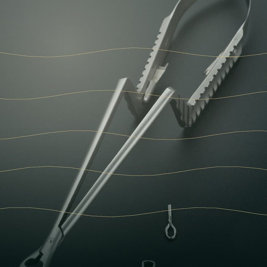 Microsurgery instrument image representing lymphovenous bypass and LVA surgery